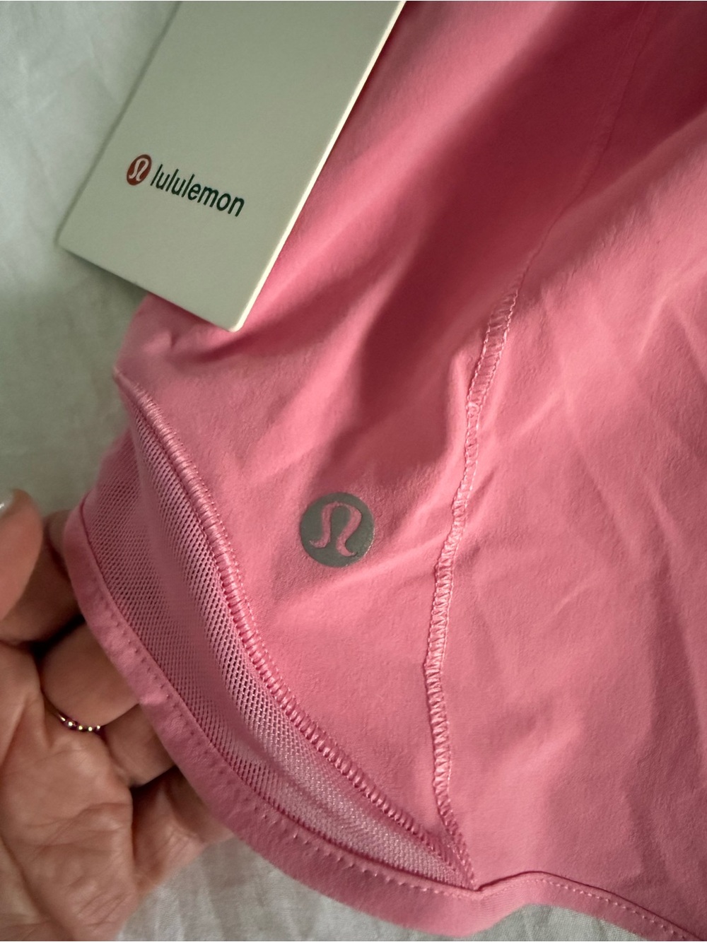 lululemon athletica Pink Women's Athletic Shorts - Elastic Waist - Picture 3 of 8